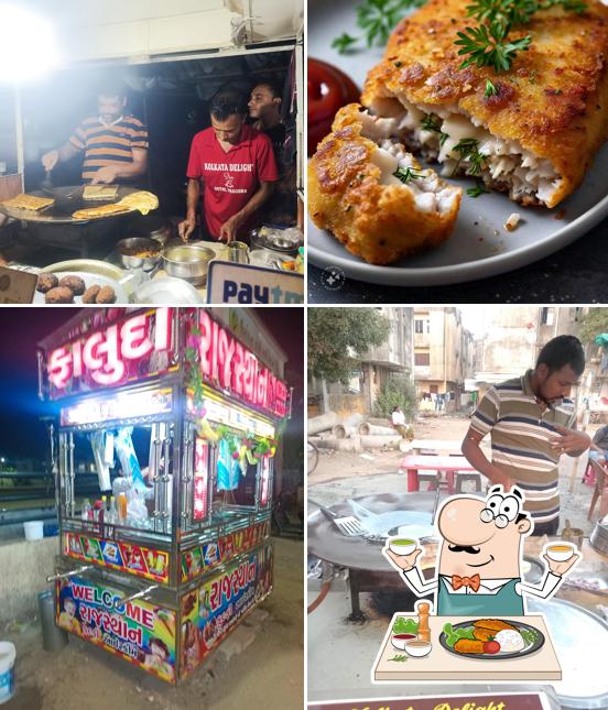 Check out the image displaying food and exterior at Kolkata Delight