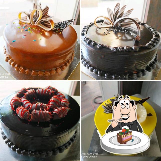 Chocolate cake at Sizzling Plate