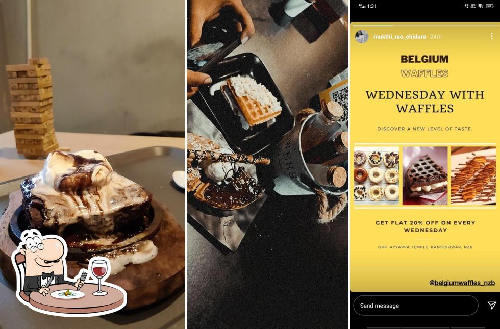 Meals at belgium waffles