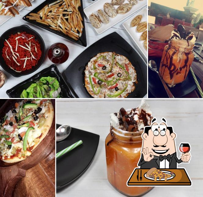 Order pizza at The House Cafe