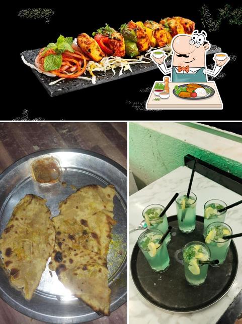 Food at The Moon Restaurant