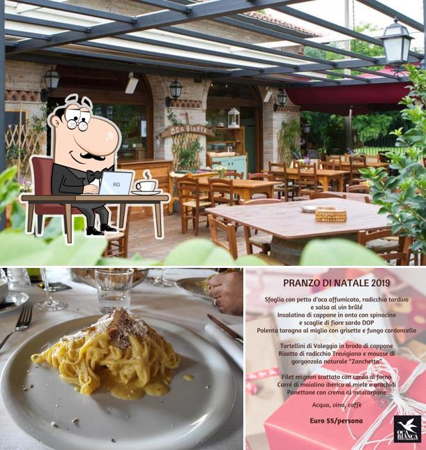 Gli interni di Oca Bianca