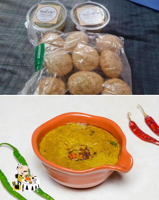 Food at The Saatvik Food Court At Jk Temple