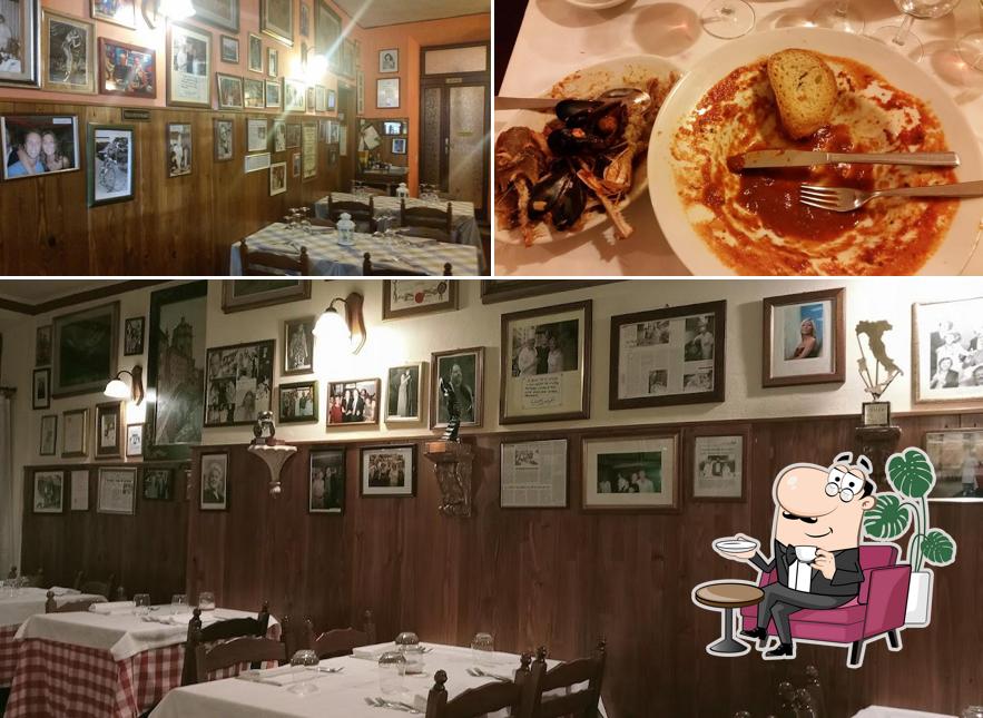 Tra le diverse cose da Trattoria Da Galileo si possono trovare la interni e cibo