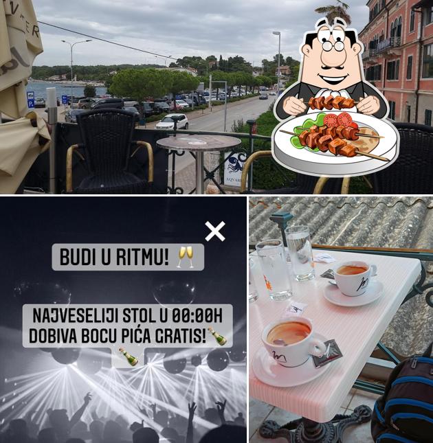 La cibo e interni del ristorante