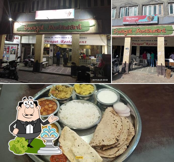 The photo of Swagat Resturant’s exterior and food