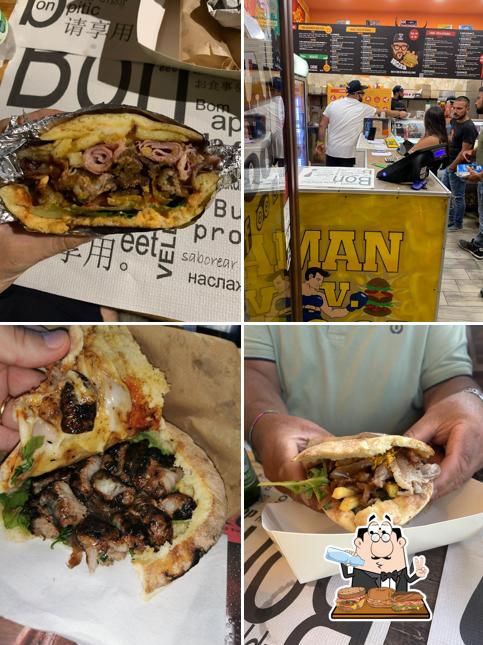 Ordina un panino a Man Vs Food