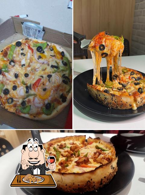 Pick pizza at Flying Crust