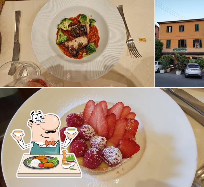 La Terrazza si caratterizza per la cibo e esterno