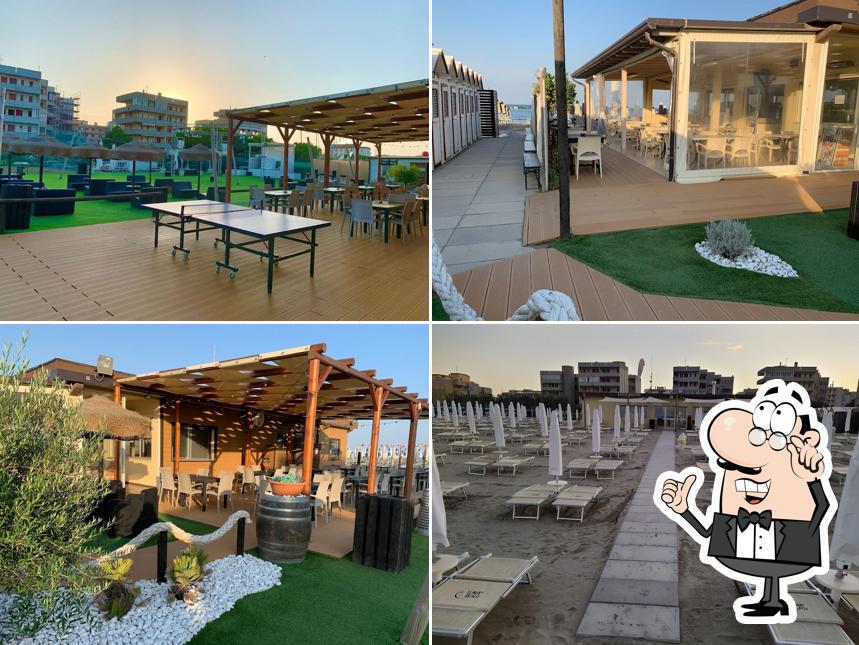 Gli interni di Bagno Luna Beach Nuova Gestione