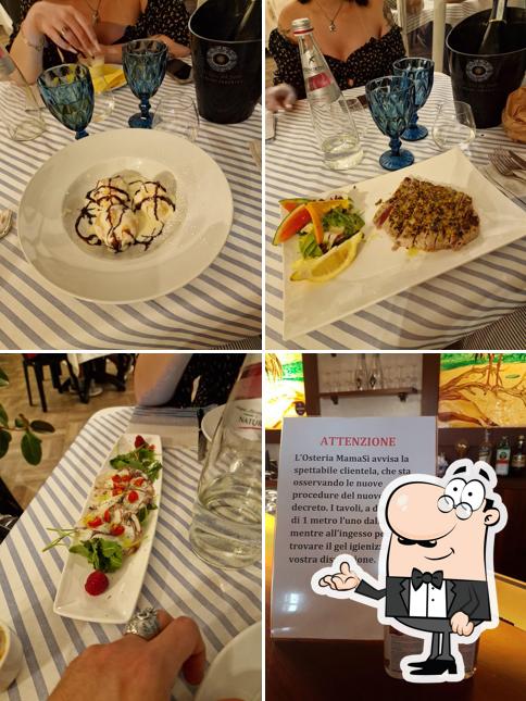 Gli interni di Osteria Mama Sì