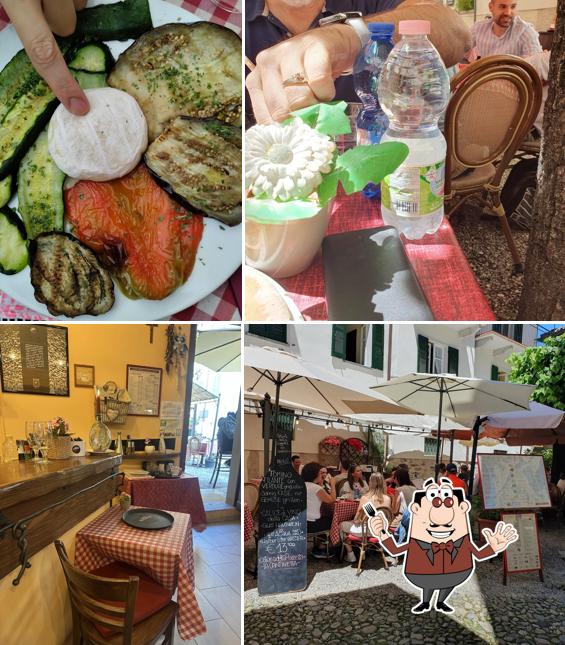 La cibo e interni del ristorante