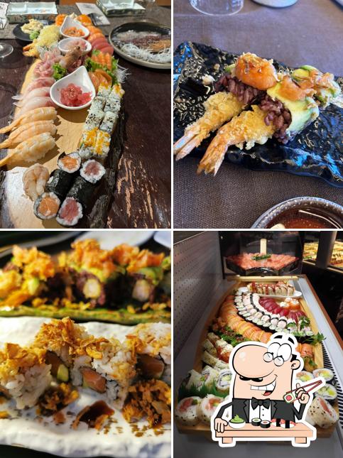 Prenditi le diverse opzioni di sushi