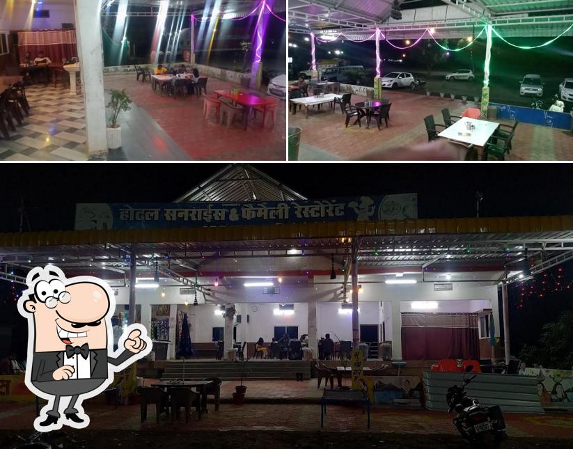 Check out how Hotel Sunrise & Family Restaurant Ac non Ac Rooms looks inside
