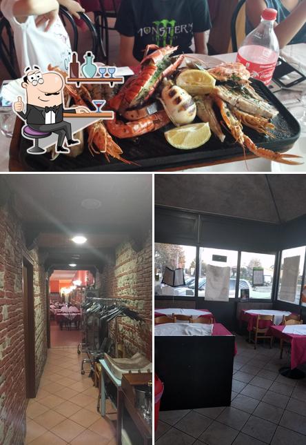 Ristorante Pizzeria Tre Stelle si caratterizza per la interni e bevanda