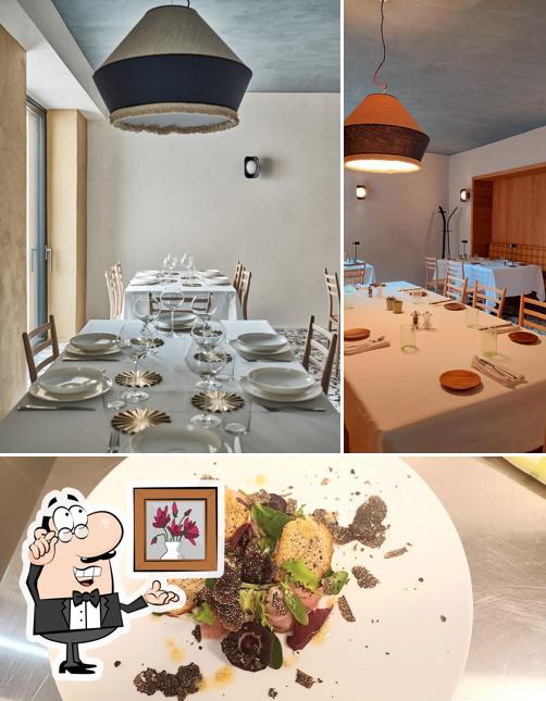 Questa è la foto che mostra la interni e cibo di 13.10 - Ristorante