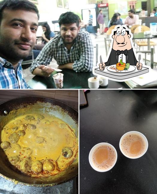 Check out the image displaying food and interior at Fiesta Canteen