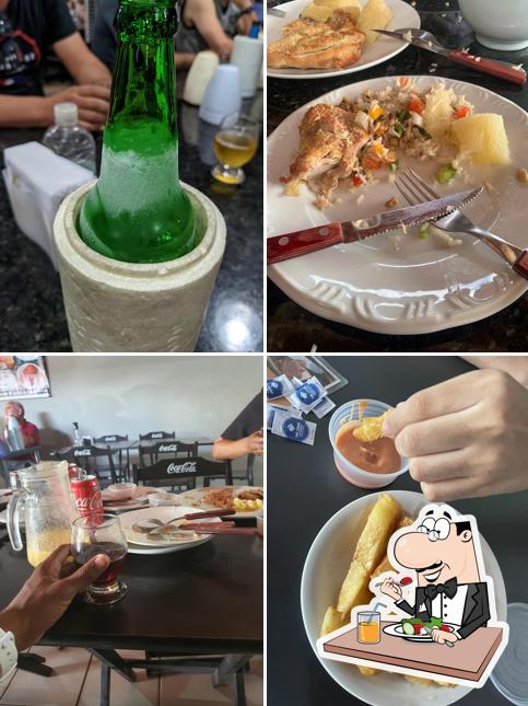 Comida em Restaurante Frango Leste