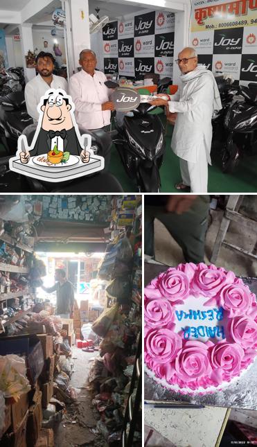 The image of purvi bakery’s food and exterior
