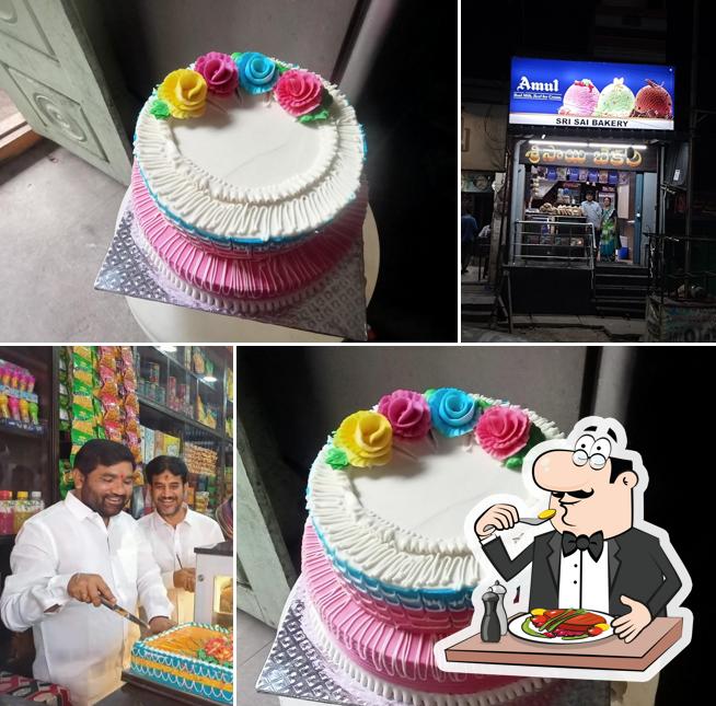 Food at Sri Sai Bakery