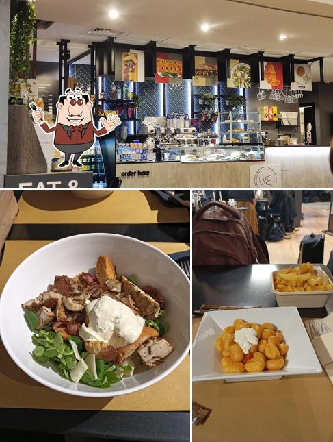 Tra le varie cose da WorkEat si possono trovare la cibo e interni