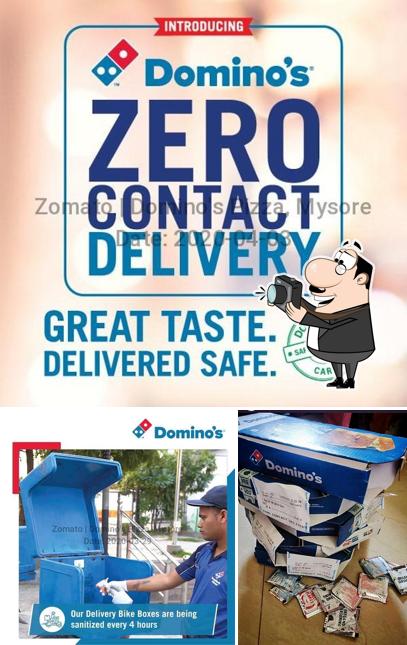 Look at the photo of Domino's Pizza