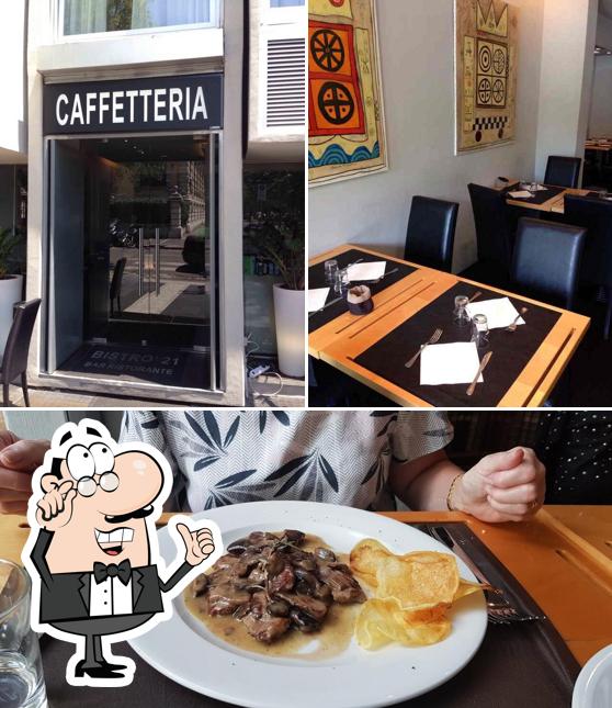 Tra le varie cose da Bistrò 21 si possono trovare la interni e cibo