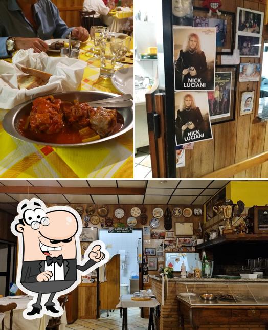 Gli interni di Trattoria Mario e Nella