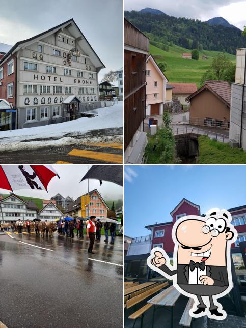Puoi goderti l'aria fresca dal dehors di Hotel-Restaurant Krone