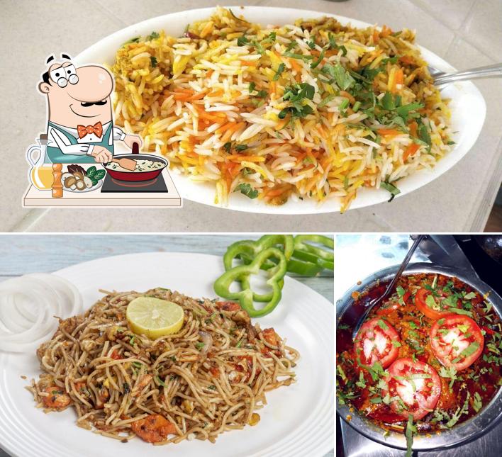 Fried rice at Gulmohar Hotel