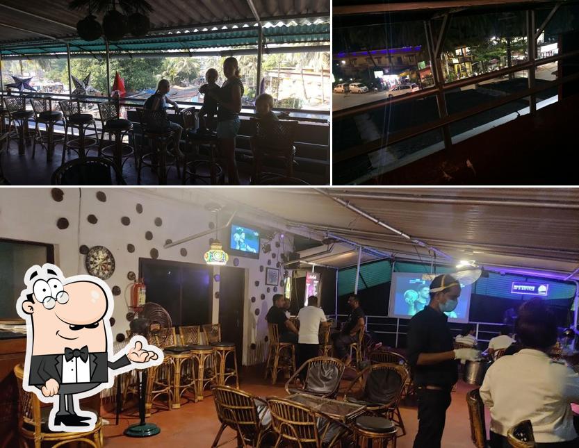 The interior of Roof Top Lounge