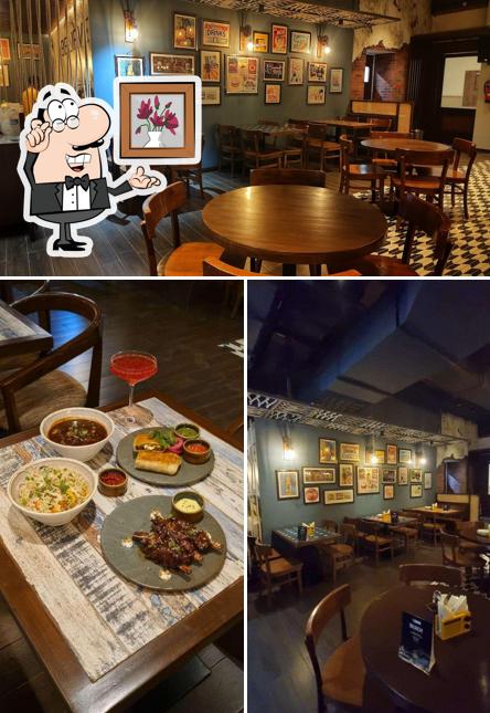 The interior of Belly Laughs Bistro and Tap