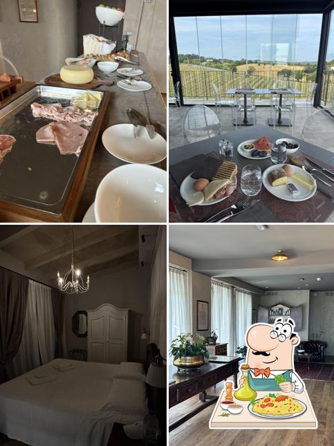 Dai un’occhiata alla immagine che raffigura la cibo e interni di Country House Ristorante Oliveto sul Lago