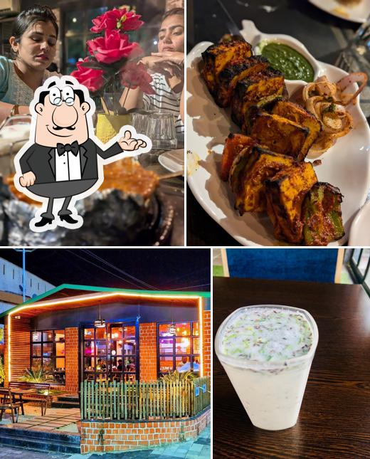 The photo of interior and food at Kava The Cafe & Family Restaurant