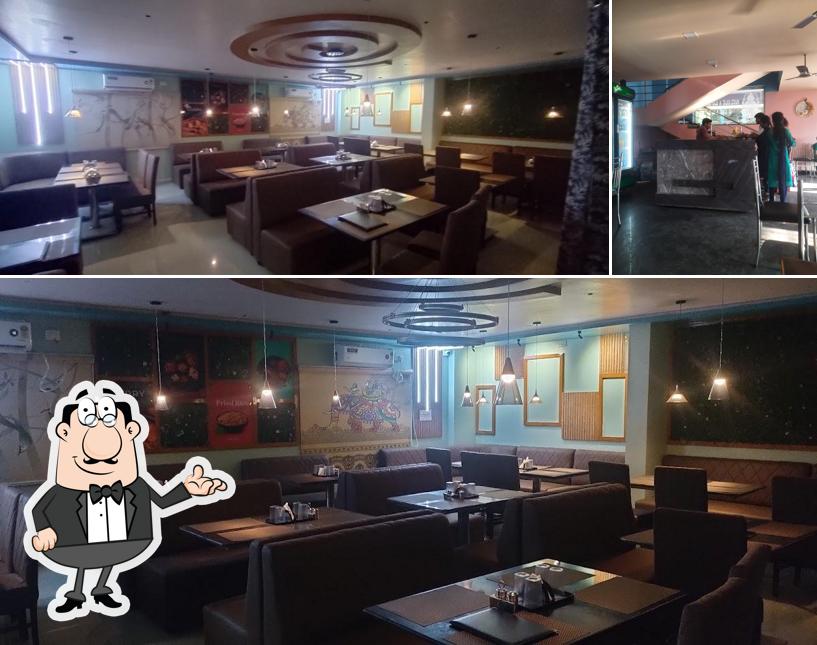 The interior of Ganesh Tiffins and family restaurant