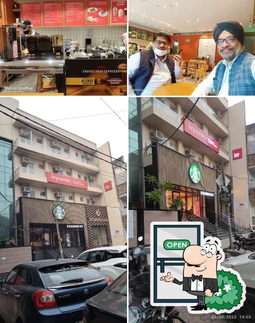 Check out how Starbucks looks outside