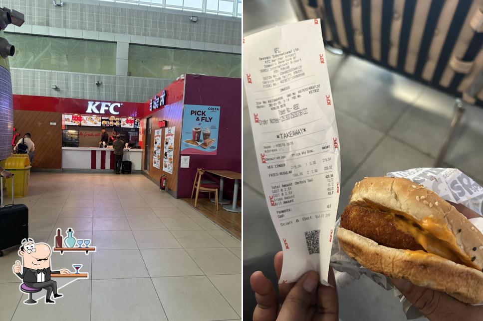 The interior of KFC