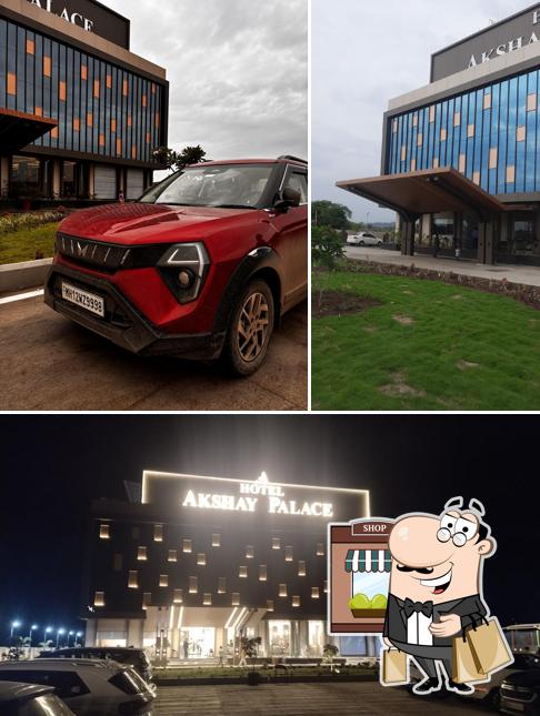The exterior of Hotel Akshay Palace