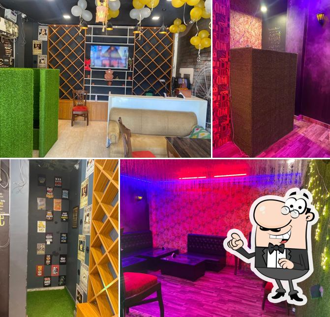 The interior of NightOut cafe and restro