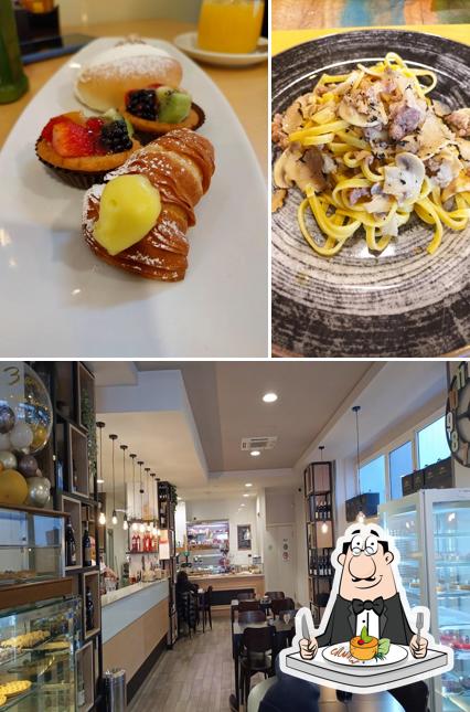 La cibo e interni del ristorante