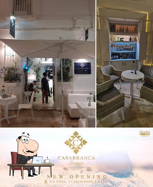 Gli interni di Casabranca Lounge Bar
