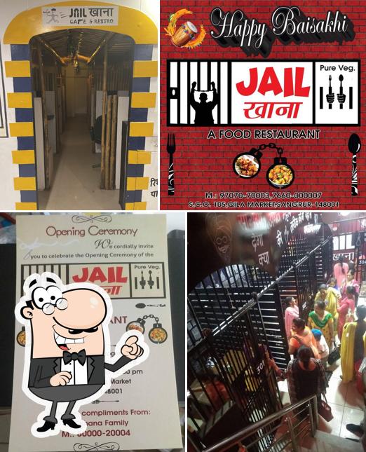 Take a seat at one of the tables at Sangrur Jail Khana