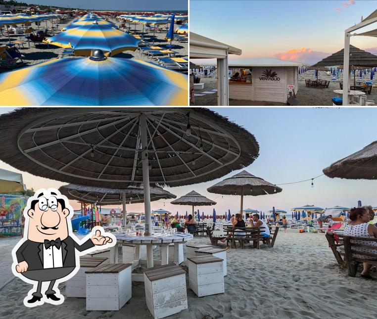 Gli interni di Restaurant Ventaglio Beach Club