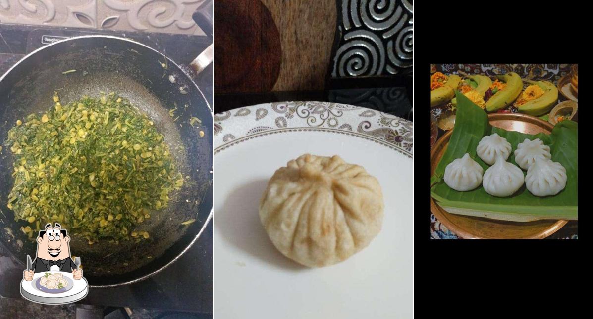 Dumplings at EatBit the homemade goodness. Poli Bhaji Kendra