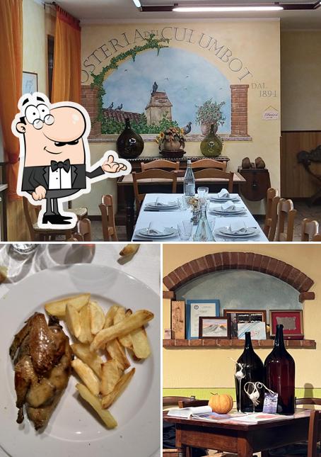 La interni e cibo del ristorante