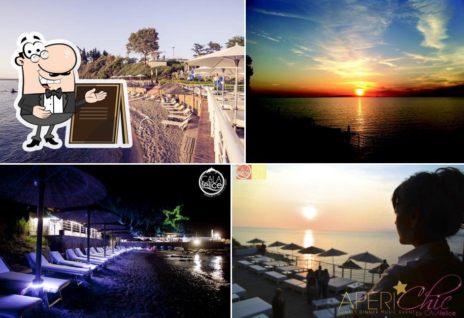 Gli esterni di Cala Felice beach club