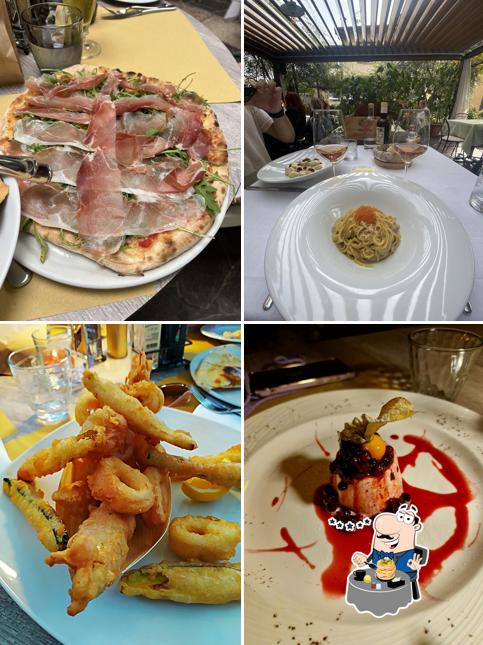 Cibo al L'Arcimboldo Ristorante con Pizza Centro Storico Giardino e Terrazza a Lago