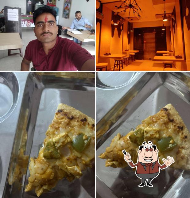 The picture of food and interior at Oregano