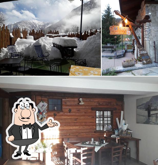 La foto di interni e cibo da Bar Ristoro La Pauso