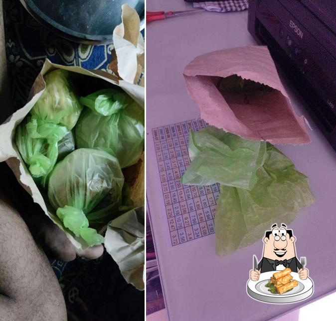 Spring rolls at Hotel Upkar